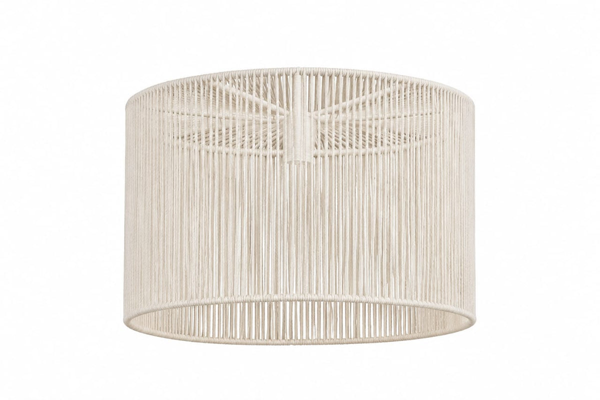 Handmade white lampshade, 40cm x 40cm.