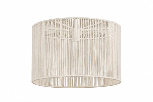 Handmade white lampshade, 40cm x 40cm.