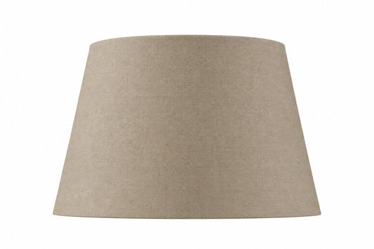 Beige pyramid-shaped linen lampshade, 30x40 cm.