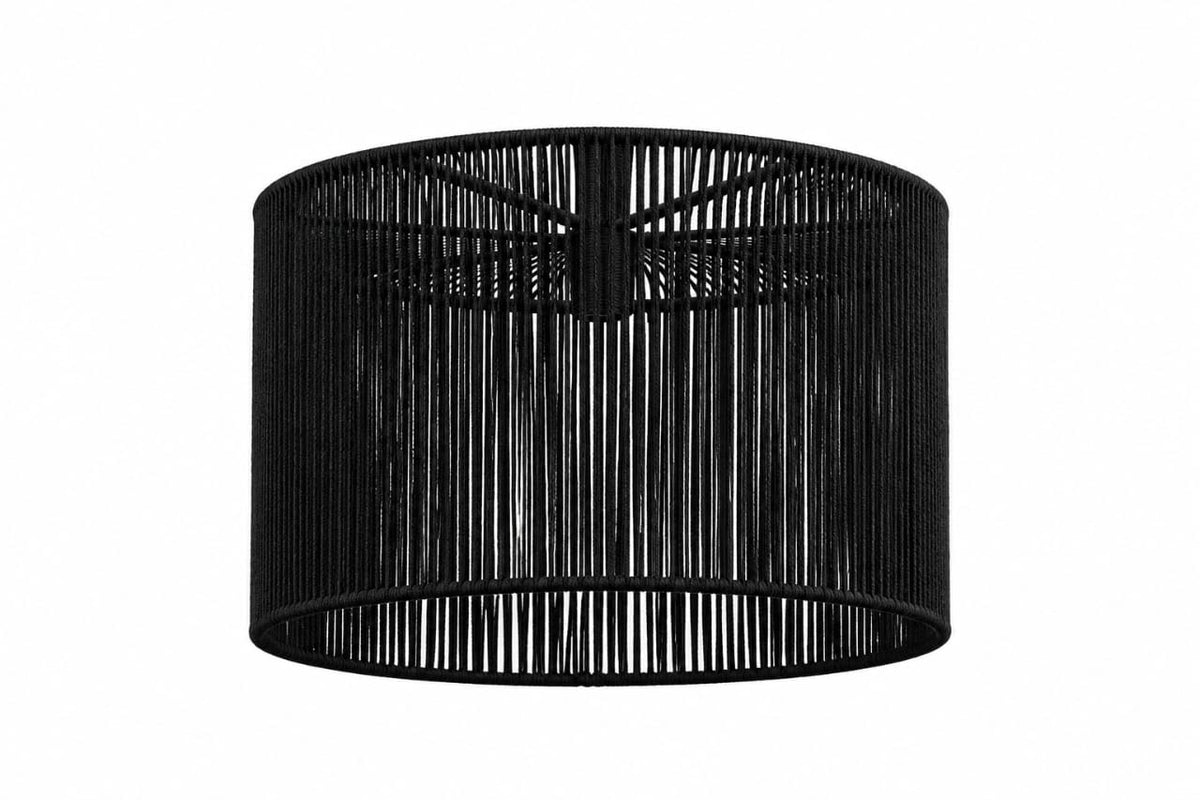 Handmade Black lampshade, 40cm x 40cm.