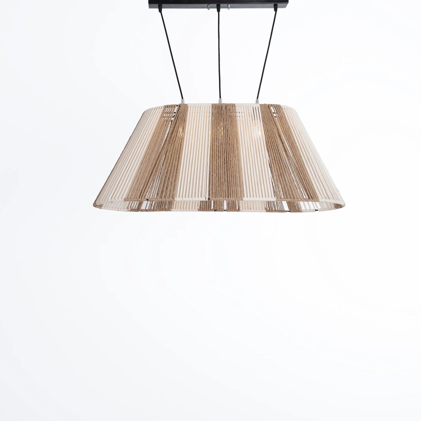 Burlap ceiling lamp