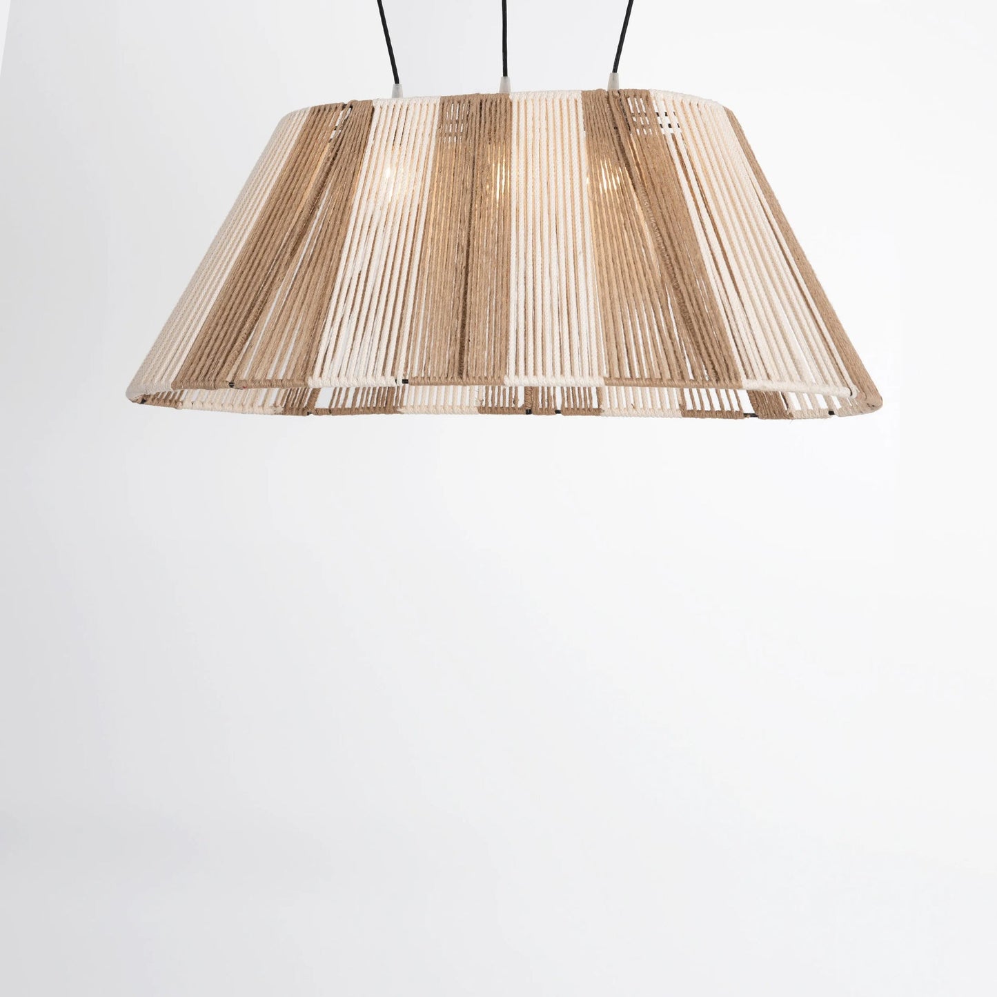 Burlap ceiling lamp