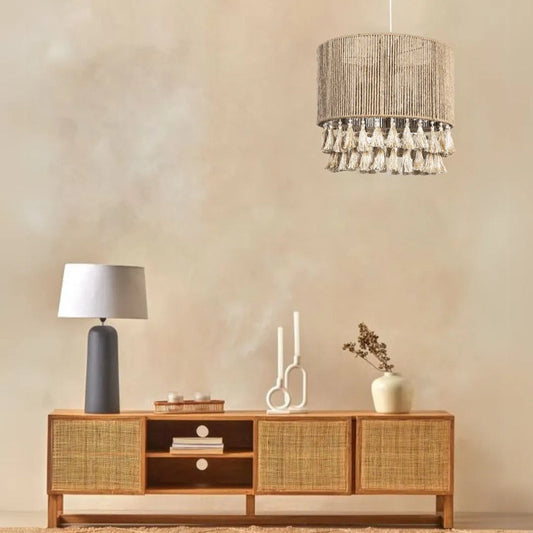 Burlap Ceiling Lamp Size:45CM x 35CM