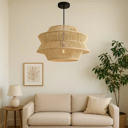 Boho ceiling lamp Size : 45cm ×60cm