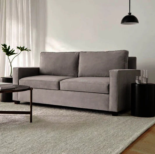 Material: Beech wood - soft sponge - Plush fabric  Length:180cm  Depth: 85cm  Height: 70cm