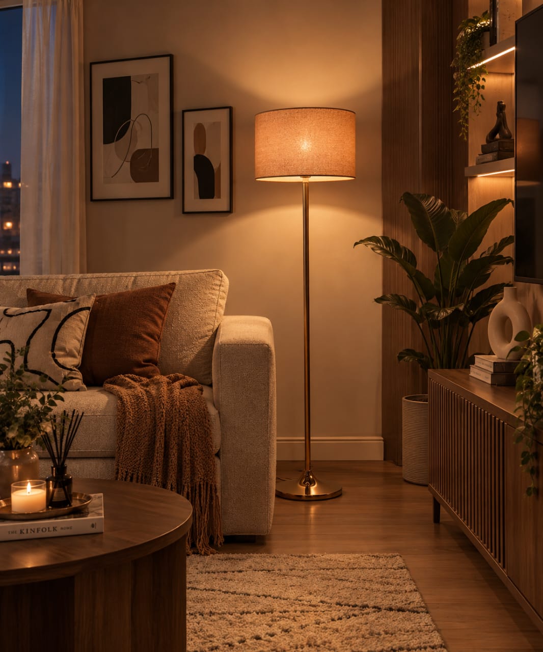 Modern Floor Lamp Size: 150cm × 40 cmModern Floor Lamp Size: 150cm × 40 cm