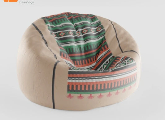 Bean Bag  Size: 60 x 90  Damor Inner Lining  Water and Sun Resistant Fabric