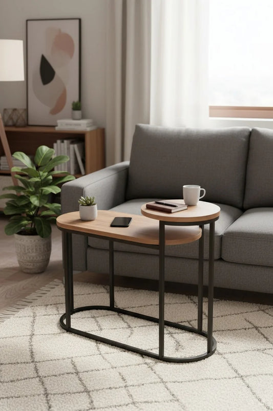 Metal Side Table - 90x40x60 cm