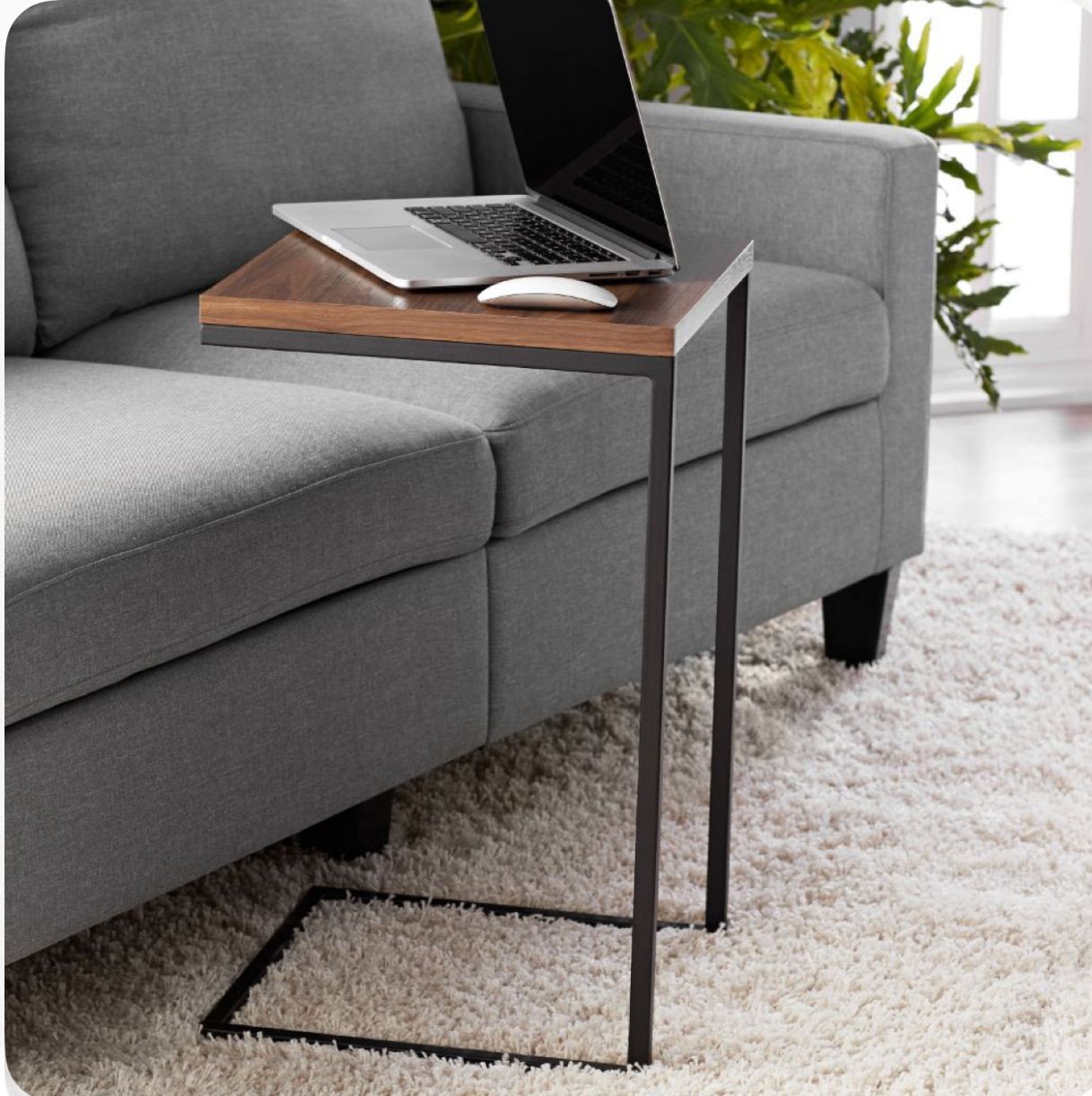Iron and Countr Laptop table Black - 50x30x60 cm