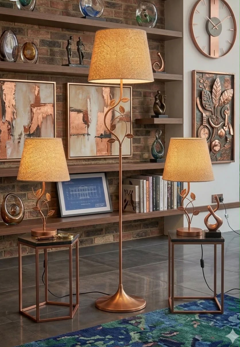 Get 3 pieces for the price of 2! Premium Quality Materials  Best Value for Money Limited Time Offer   1: White iron floor lamp with white shade - 40x150 cm