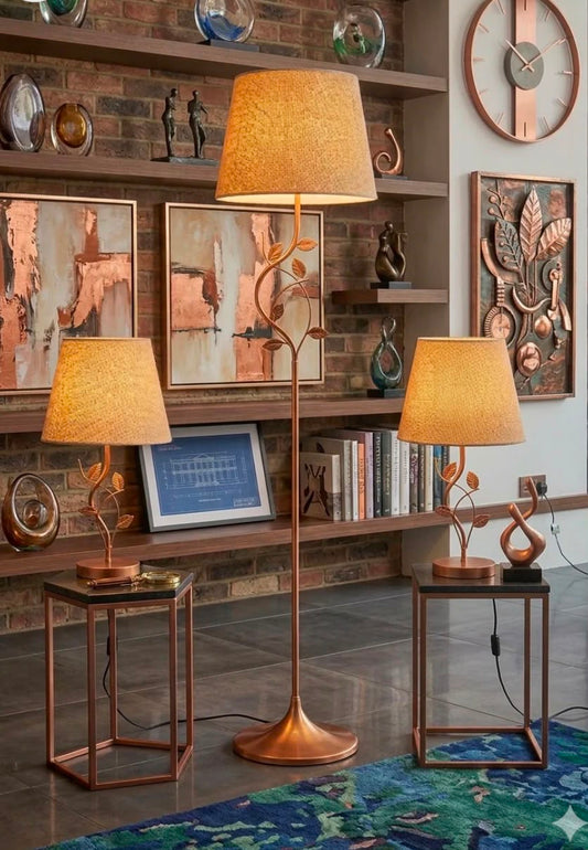 Get 3 pieces for the price of 2! Premium Quality Materials  Best Value for Money Limited Time Offer   1: White iron floor lamp with white shade - 40x150 cm