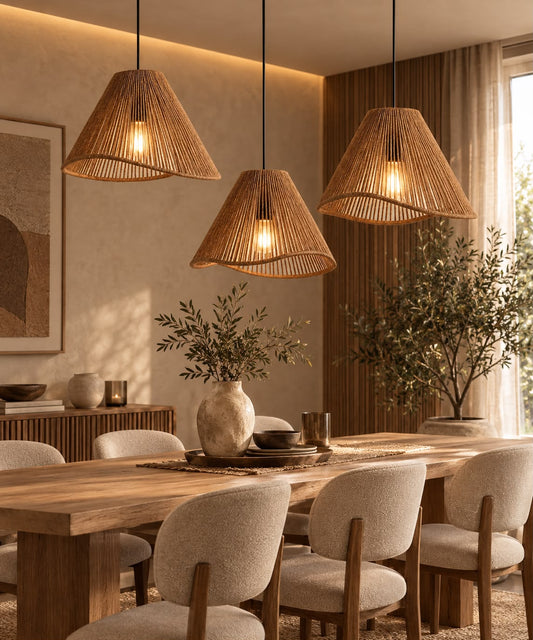 Burlap Ceiling lamp Size:25CM x 75CM