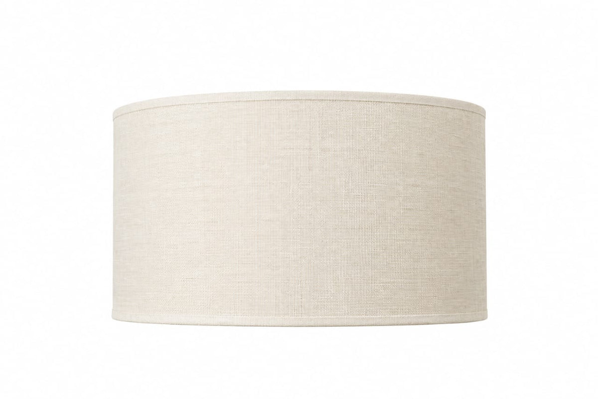 Off-white linen lampshade, 40x40 cm.
