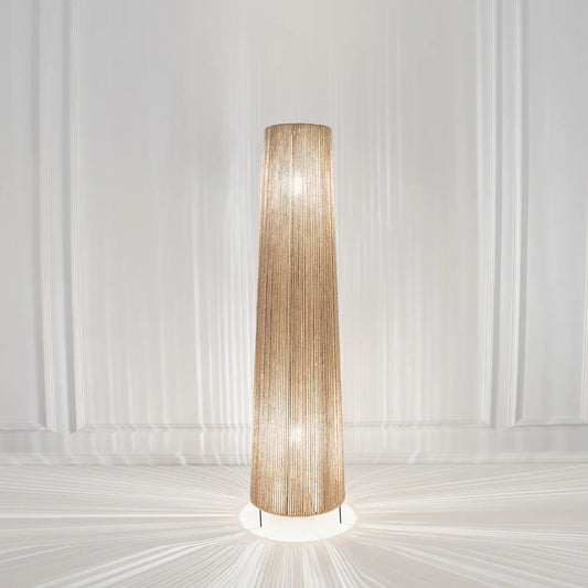 Color In Details: Beige Product material in detail: Burlap Threads Main cover colour: Beige Bulb included: No Number of Sockets: 2 Product weight (kg): 4 Needs installation: No Warranty: Against manufacturing defects Country Of Origin: Egypt